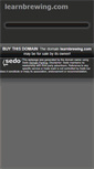 Mobile Screenshot of learnbrewing.com